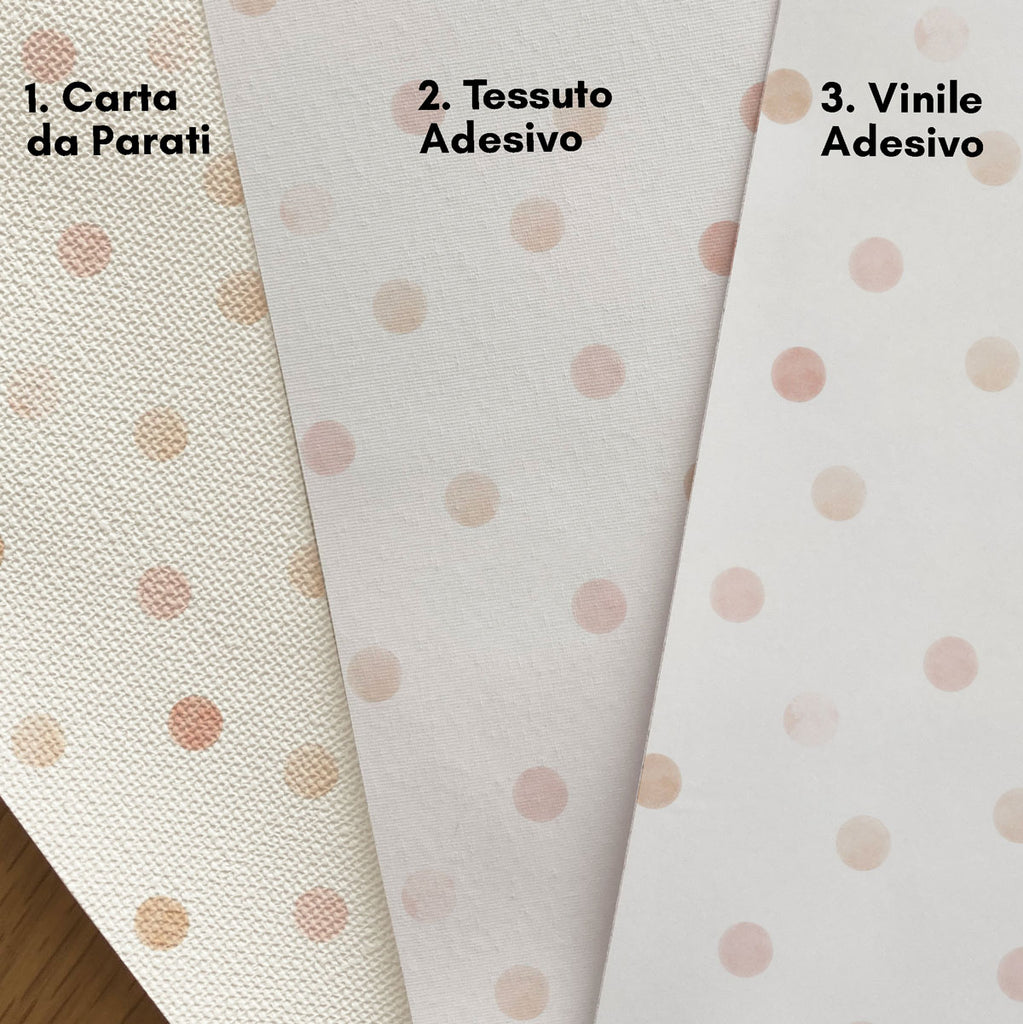 Pellicola Autoadesiva Tondi Acquerello Palette Rosa - Decochic