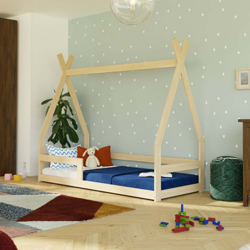 Letto Montessoriano a Forma di Tenda SAFE Benlemi -Più Colori e Misure Disponibili - Decochic