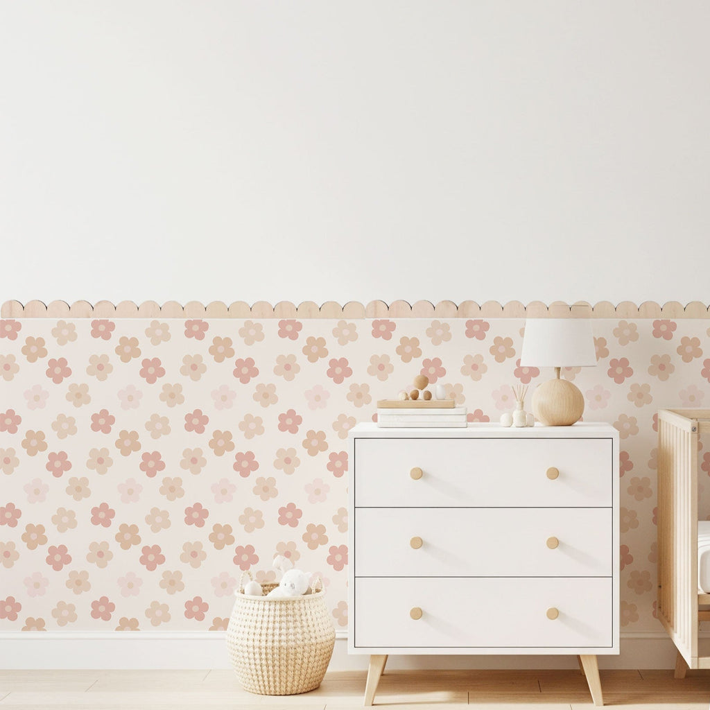 Modanatura in Legno Scallopped - Più Materiali Disponibili - Decochic