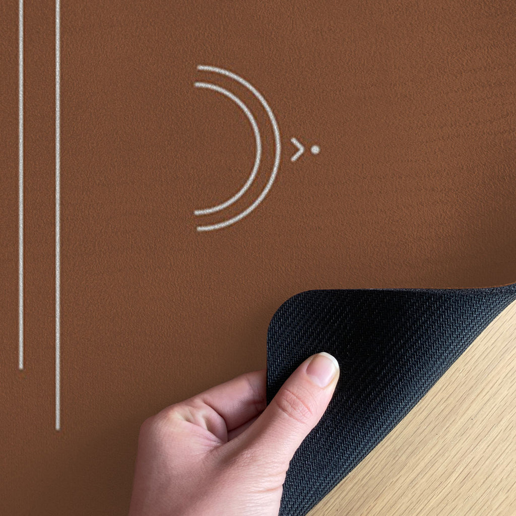 Tappeto Yoga Marrone Rooted Soul-Più Dimensioni Disponibili - Decochic