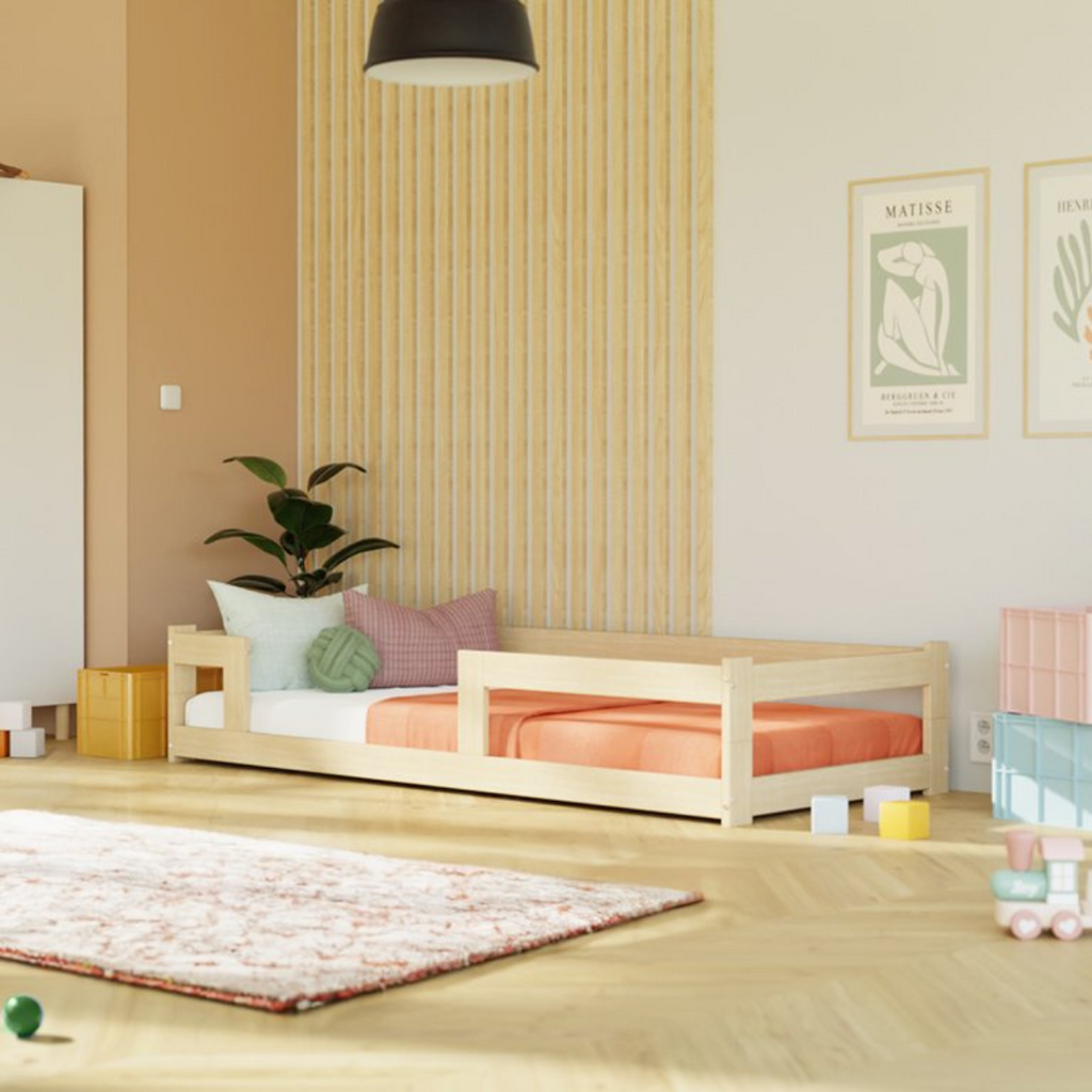 Letto Singolo Montessoriano SAFE Benlemi -Più Colori e Misure Disponibili - Decochic