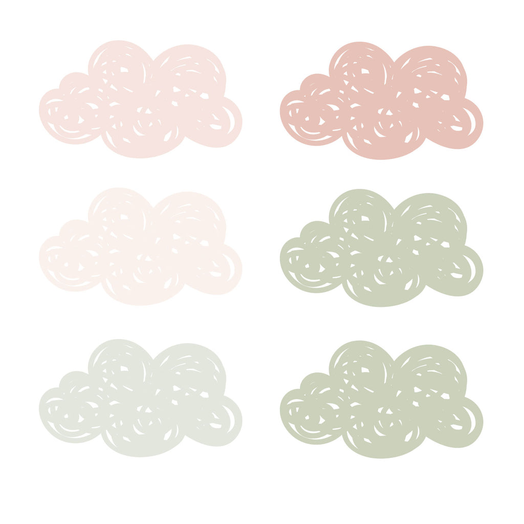 Ordine personalizzato - Scallop e sticker nuvolette - Decochic