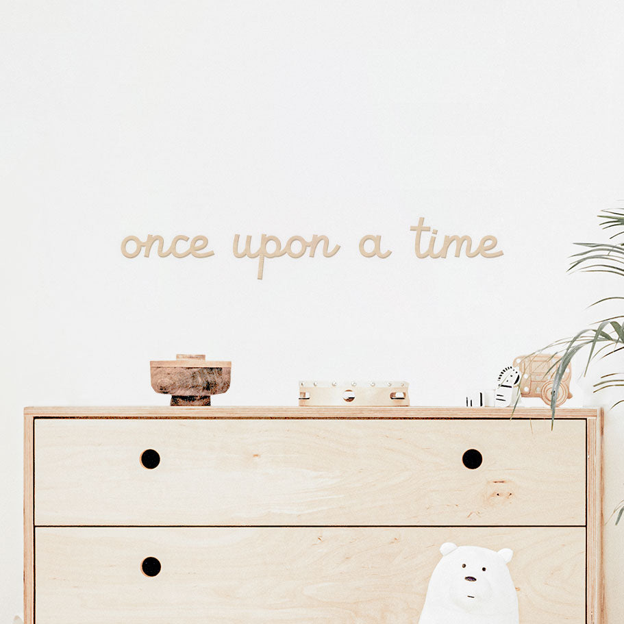 Scritta in Legno Once Upon a Time - Decochic