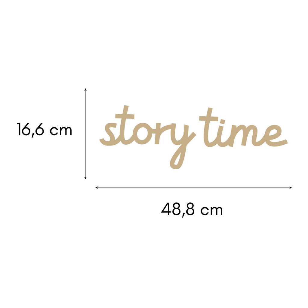 Scritta Story Time in Legno - Più Font Disponibili - Decochic