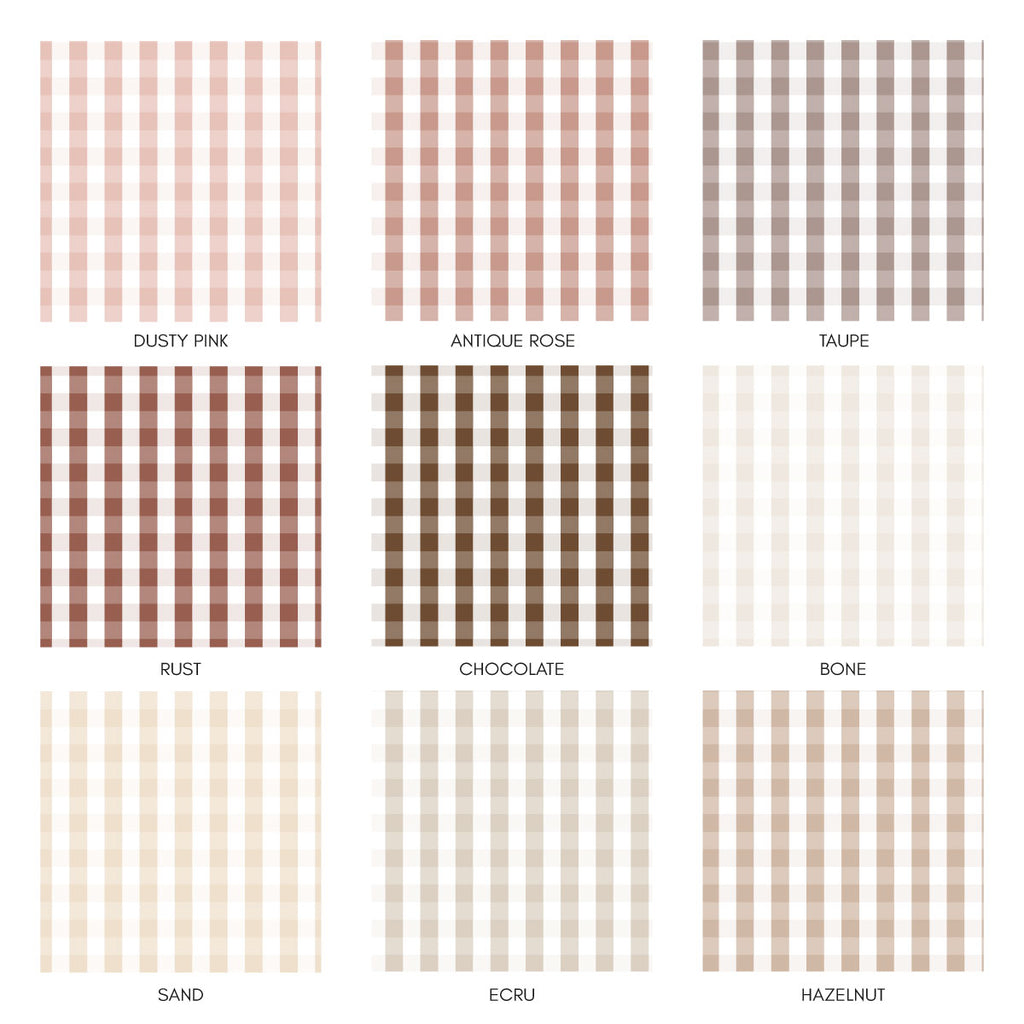 Carta da Parati Gingham - Più Colori Disponibili - Decochic