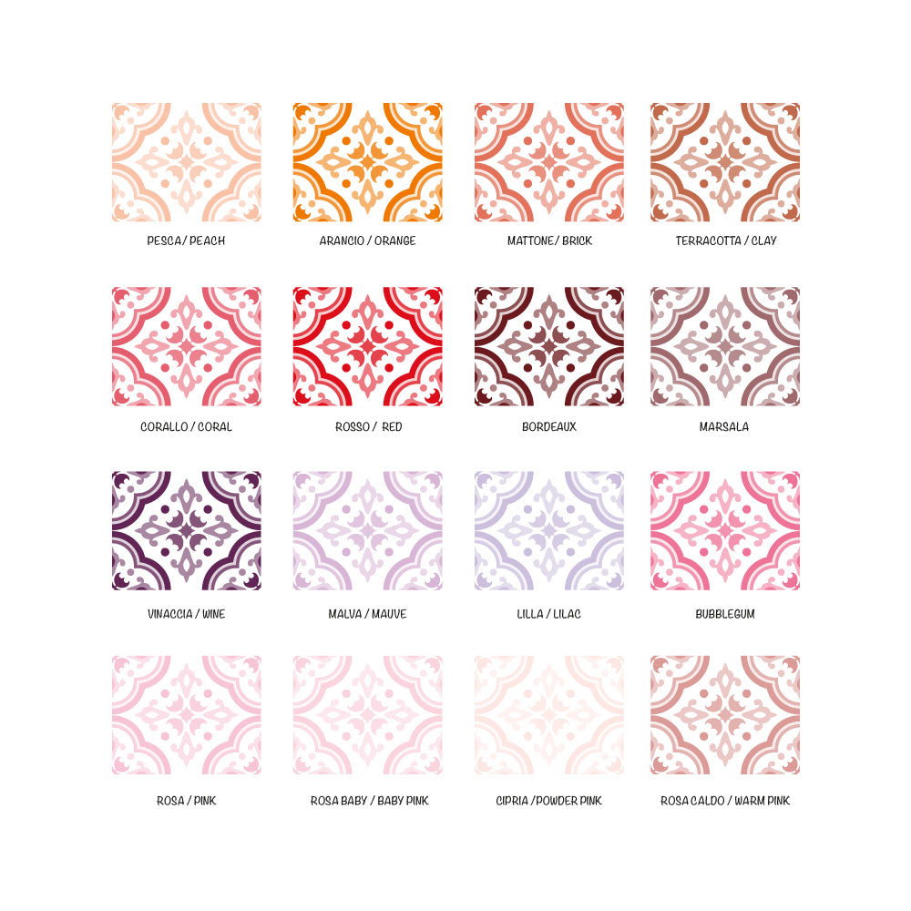 Adesivi Rettangolari per Piastrelle Lisbona-Confezione 10 Adesivi-Più Colori e Misure Disponibili - Decochic