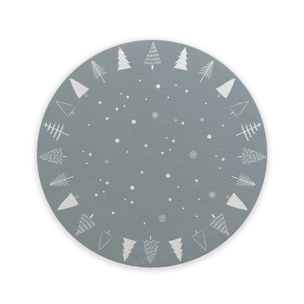 Tappeto Sotto Albero Di Natale Alberelli - Più Colori Disponibili - Decochic