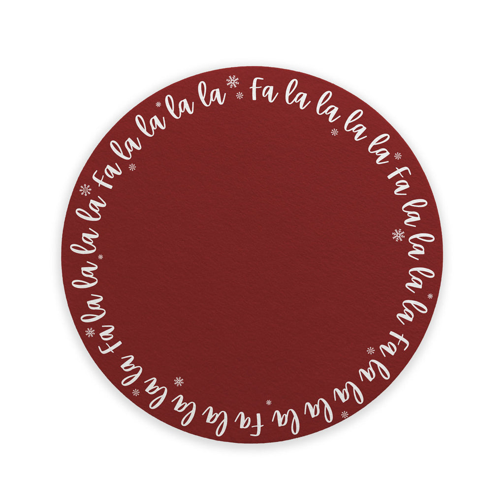 Tappeto Sotto Albero Di Natale Fa la la la - Più Colori Disponibili - Decochic