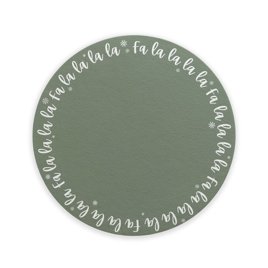 Tappeto Sotto Albero Di Natale Fa la la la - Più Colori Disponibili - Decochic