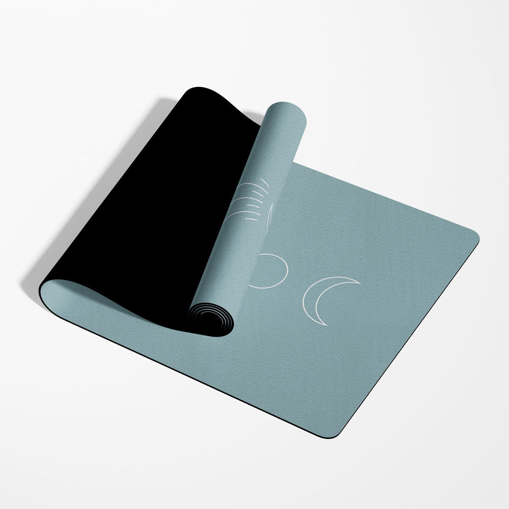 Tappeto Yoga Azzurro Ocean Stillness-Più Dimensioni Disponibili - Decochic