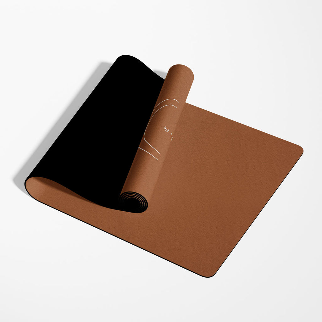 Tappeto Yoga Marrone Rooted Soul-Più Dimensioni Disponibili - Decochic