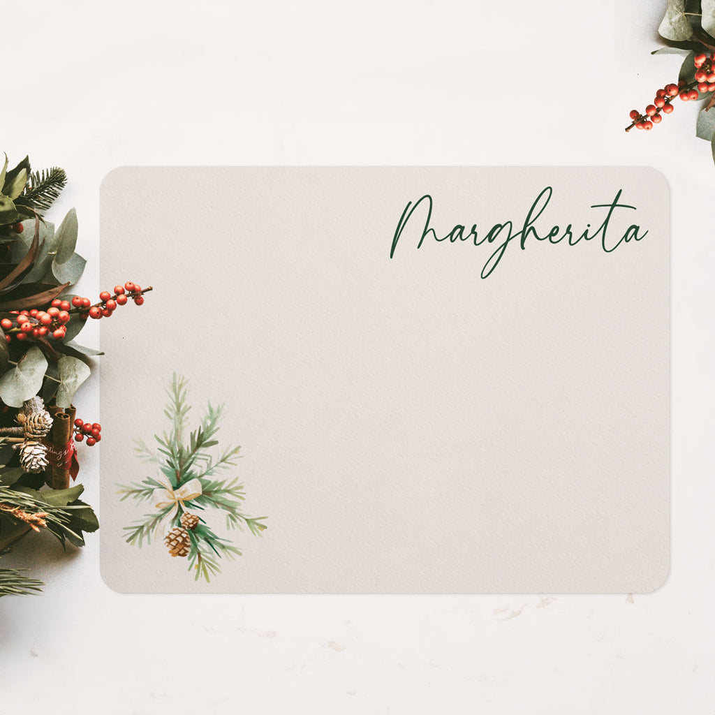 Tovaglietta Natale Scandi con Nome - Più Disegni Disponibili - Decochic