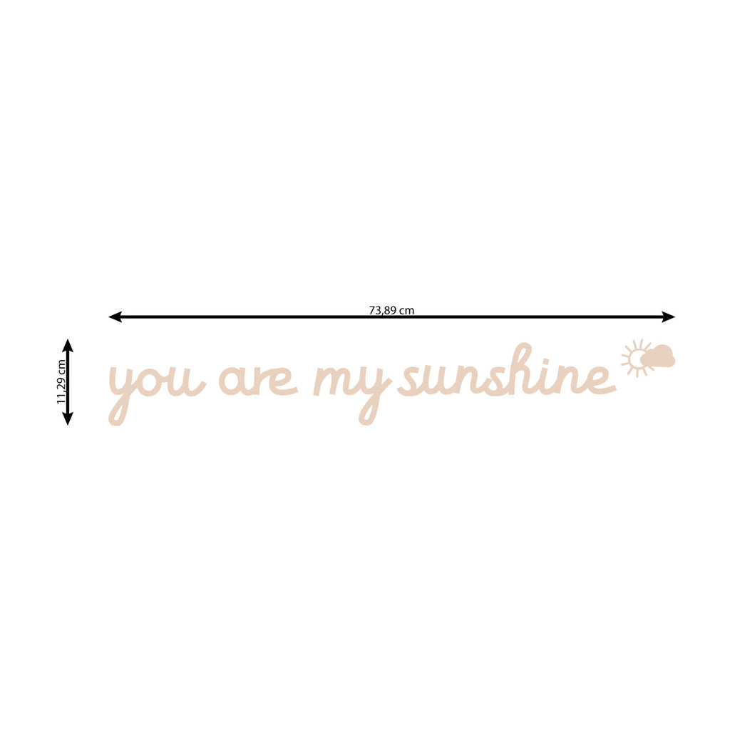 Scritta in Legno You are my Sunshine - Decochic