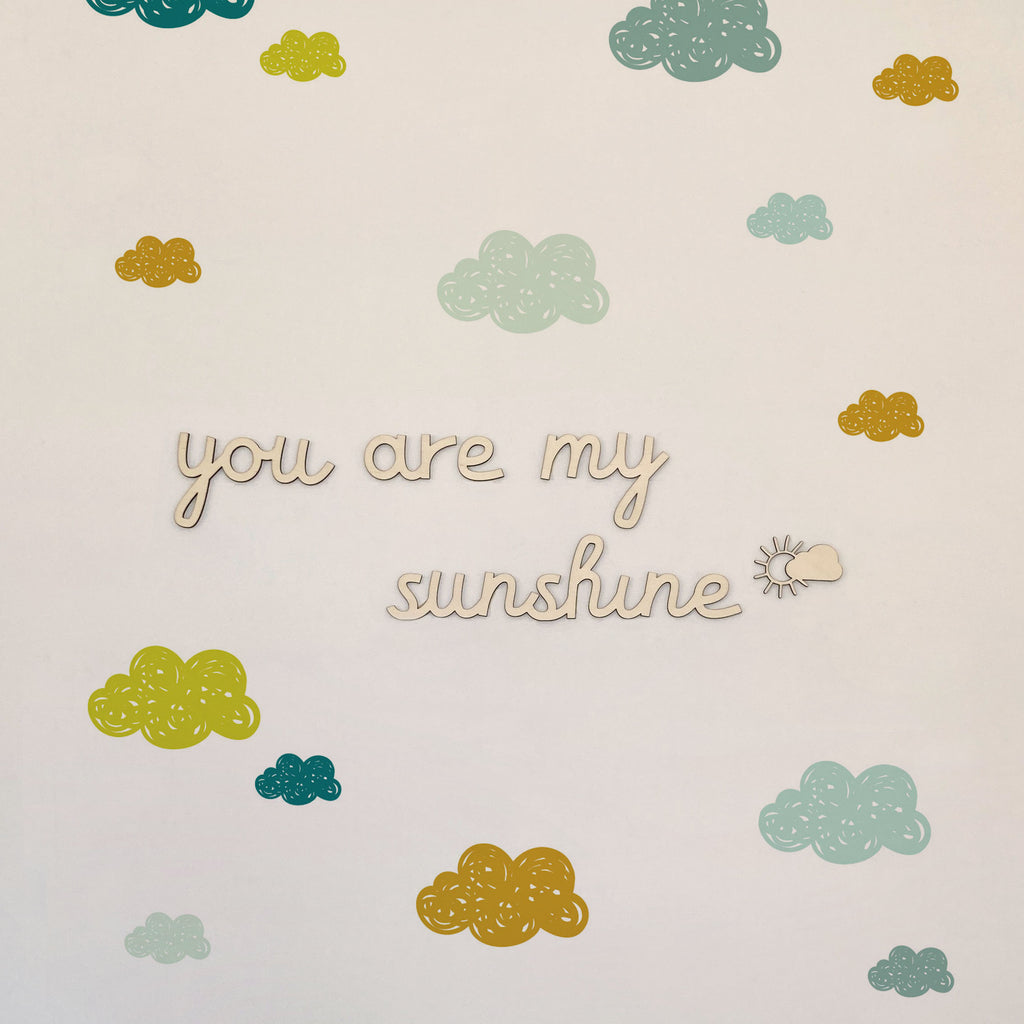 Scritta in Legno You are my Sunshine - Decochic