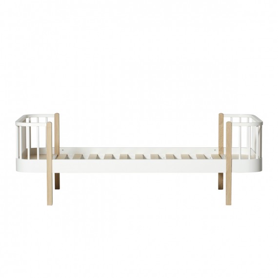 Letto Singolo Wood 90x200 cm Oliver Furniture-2 Colori Disponibili - Decochic