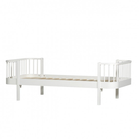 Oliver Furniture Letto Singolo in Legno linea Wood, Quercia, 90x200 cm -  Struttura modulare e trasformabile unisex (bambini)