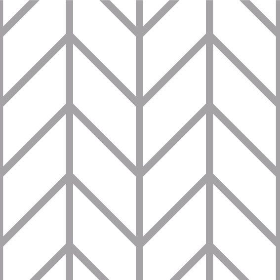 50x180 cm Vinile Frecce geometriche Fondo bianco Grigio - Decochic
