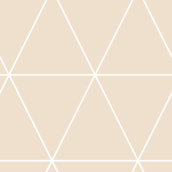 100x100 cm Vinile Triangoli Sabbia - Decochic