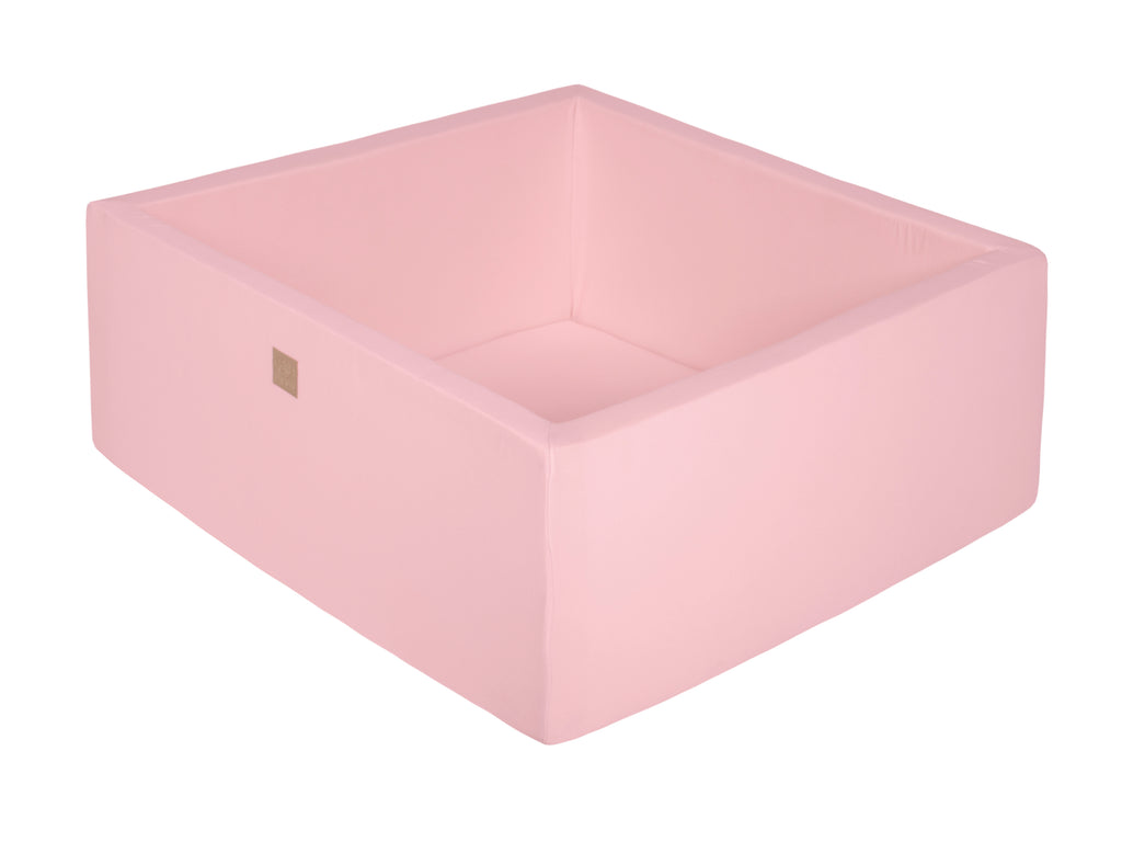 Piscina Quadrata Rosa con Palline rosa, trasparente e bianco MeowBaby - Decochic