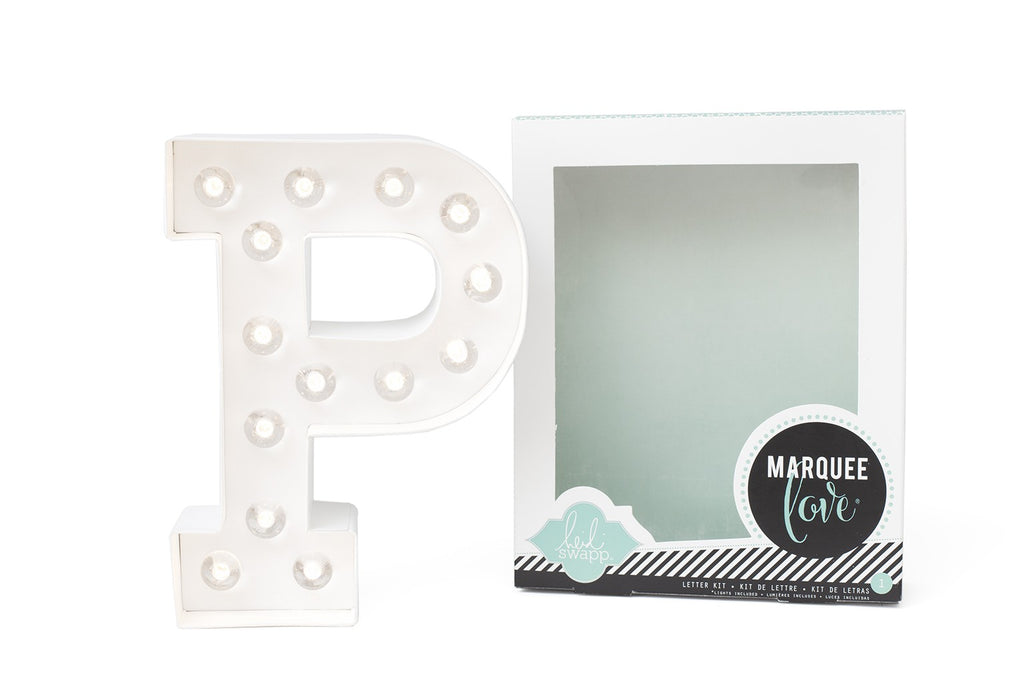 Kit Marquee Love-Lettera Personalizzabile Luminosa a LED 'P' - Decochic