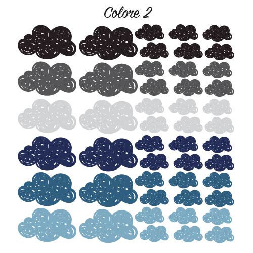 Adesivi Nuvolette - Più Varianti di Colore Disponibili - Decochic