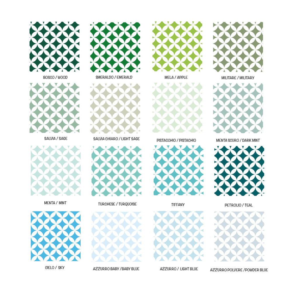 Piastrelle adesive per pavimenti Diamanti-Confezione 10 Adesivi-Più Colori e Misure Disponibili - Decochic