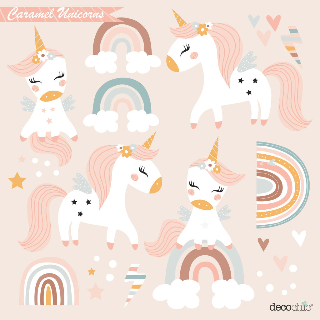 Sticker Adesivi Unicorns - Più Colori Disponibili - Decochic