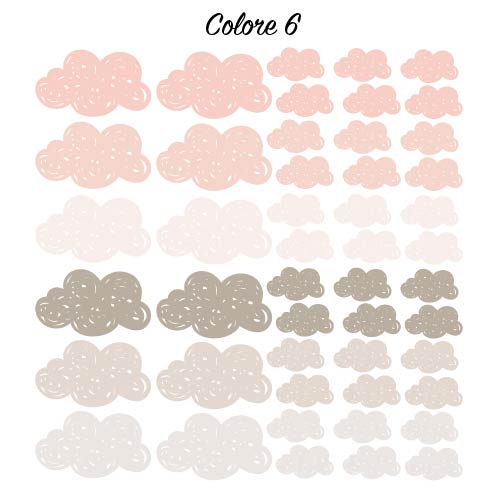 Adesivi Nuvolette - Più Varianti di Colore Disponibili - Decochic