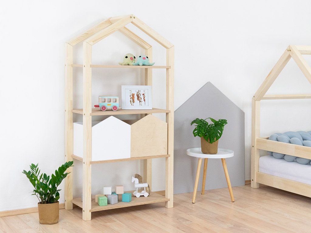Librería Montessori con Tally Natural Benlemi House - Decochic
