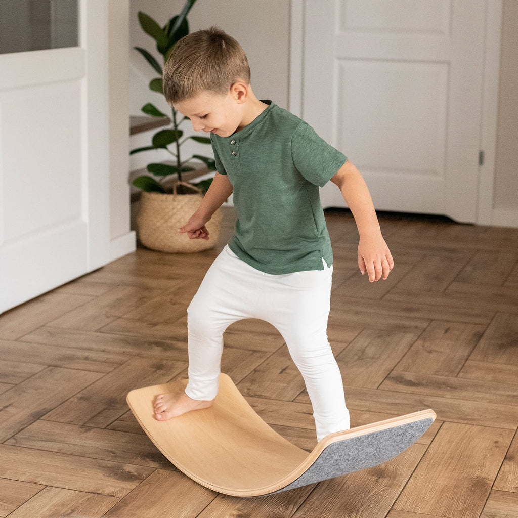 Tavola Montessori Balance Board con Feltro 80x30 cm MeowBaby - Decochic