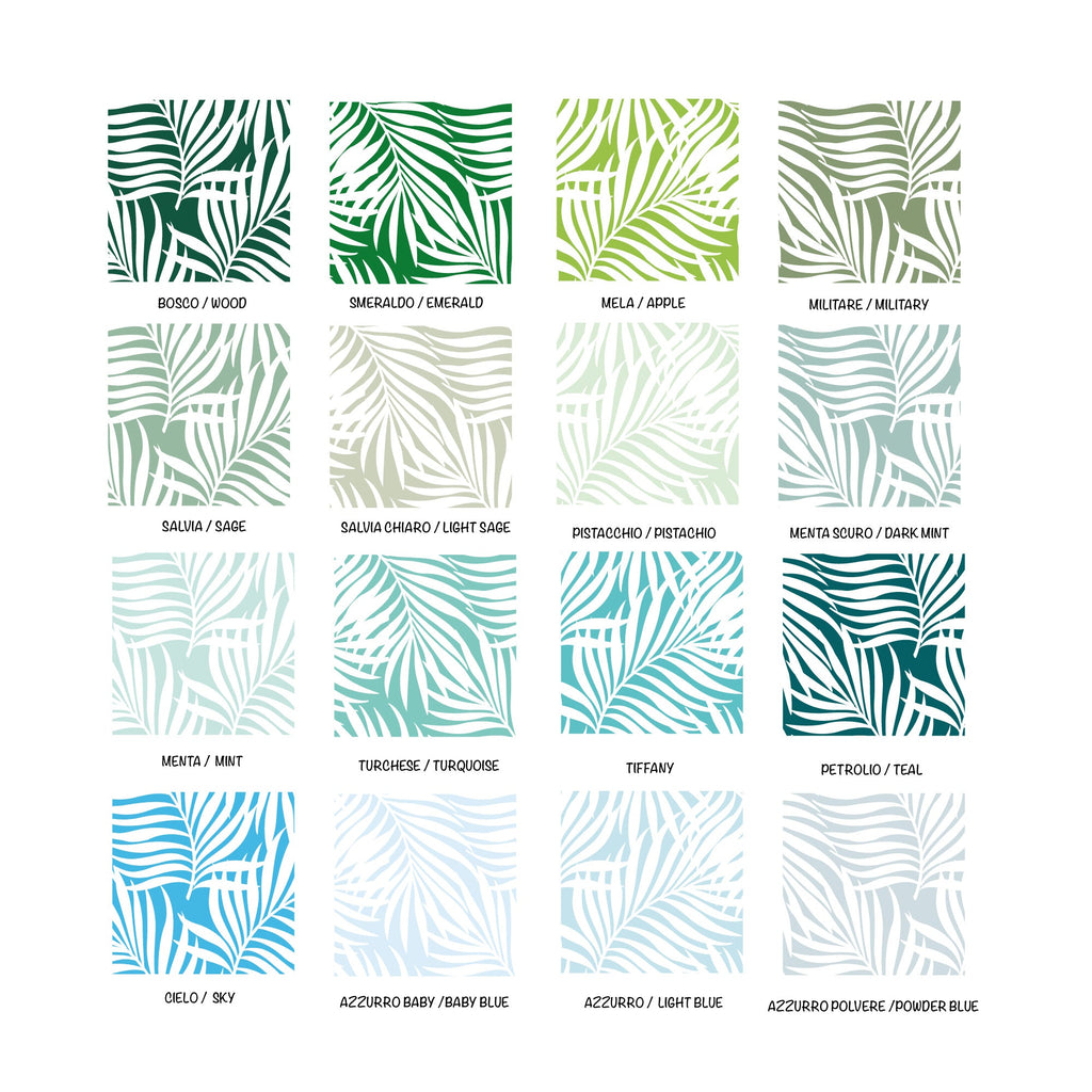 Carta Adesiva Foglie Tropicali- Più Colori Disponibili - Decochic