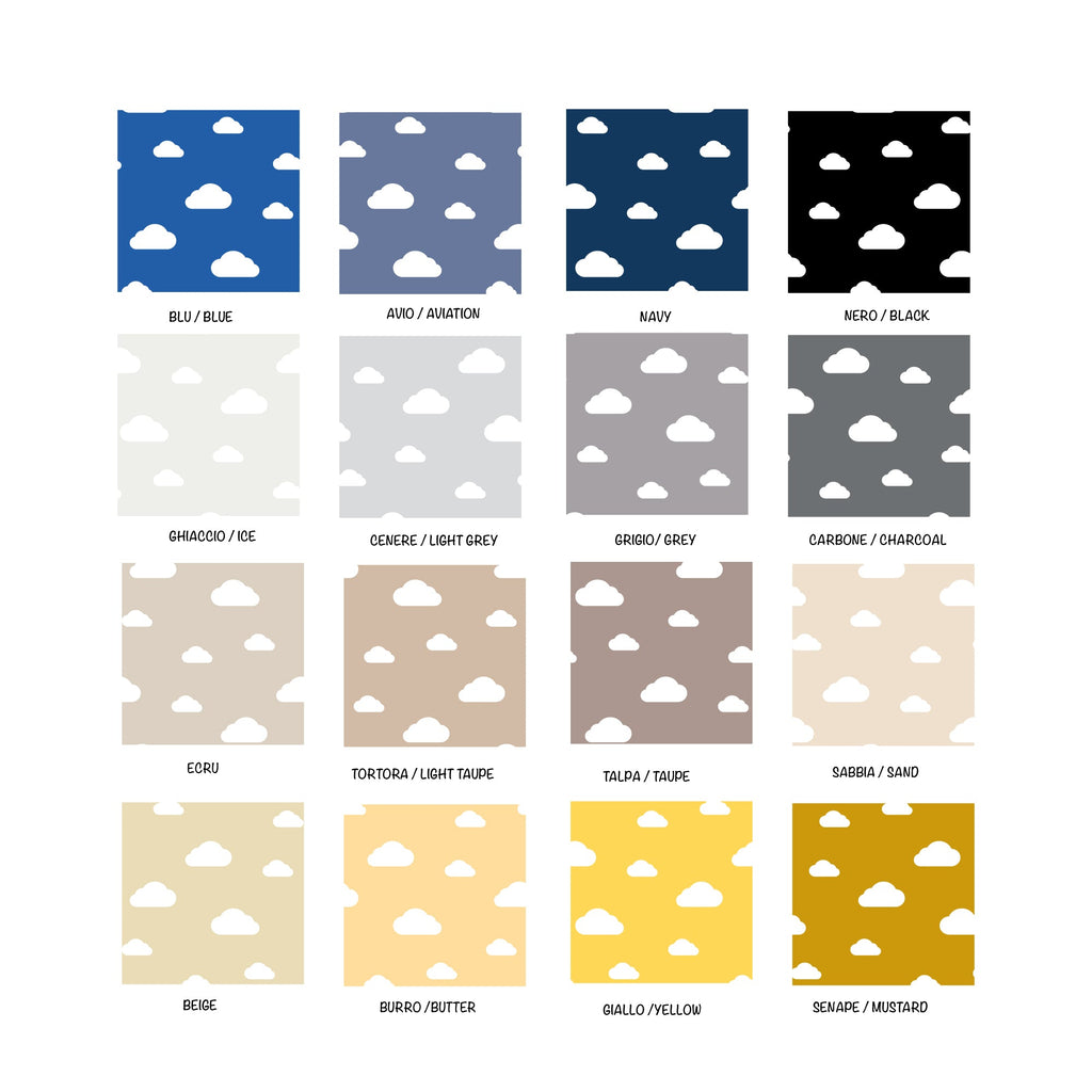 Carta Adesiva Nuvole- Più Colori Disponibili - Decochic