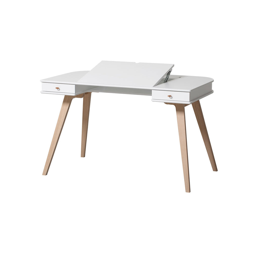 Set Scrivania Wood 72,6 cm e Sedia Regolabile Oliver Furniture - Decochic
