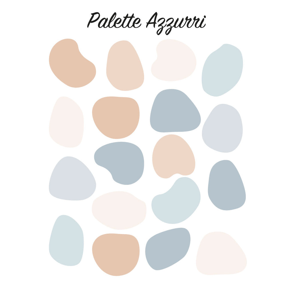 Adesivi da Parete Pebbles - Più Varianti di Colori Disponibili - Decochic