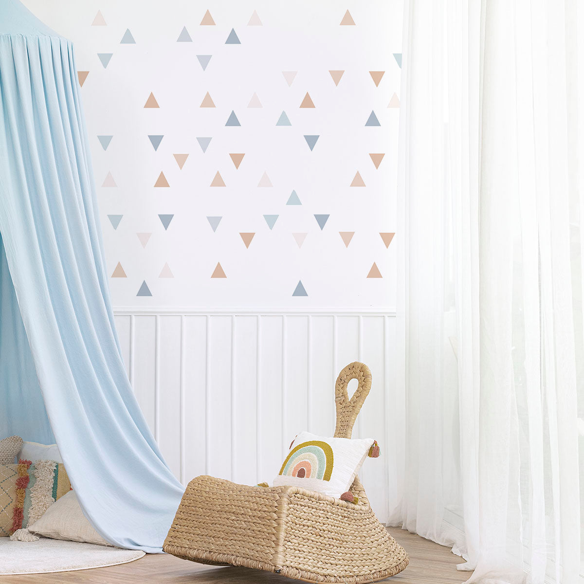 Triangoli Colorati - Adesivi Murali per la cameretta dei Bambini