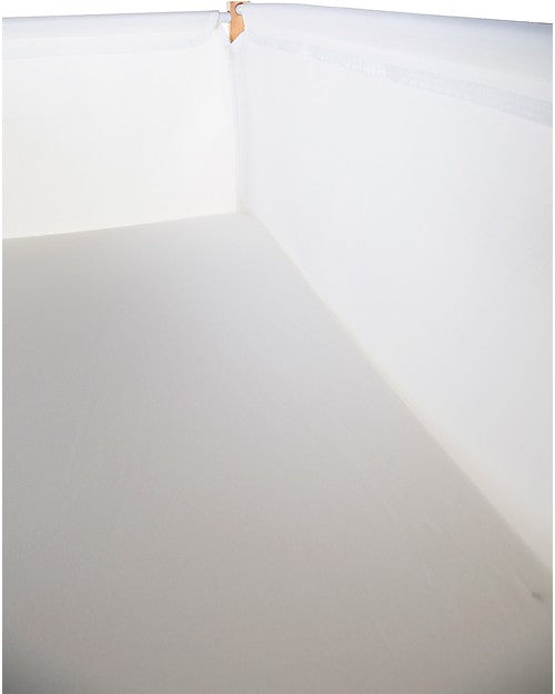 Culla Evolux in Legno e Retina Traspirante Naturale/Bianco 50x90 cm Childhome - Decochic