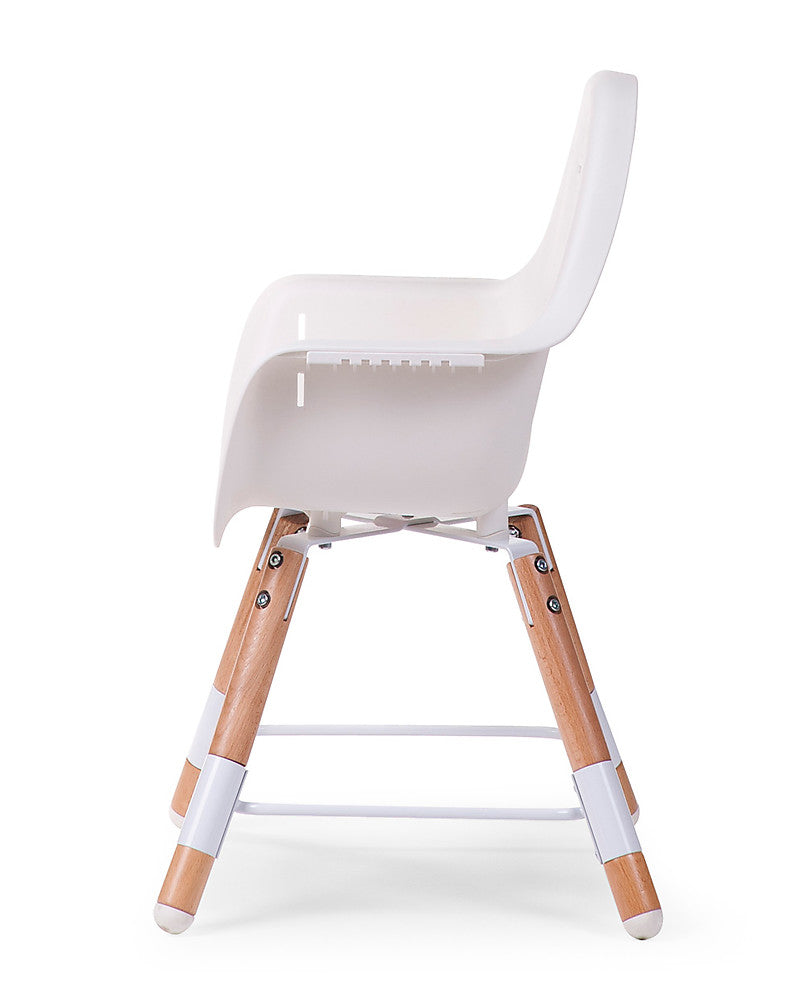 Seggiolone Evolutivo Evolu 2 Chair Bianco/Legno Childhome - Decochic
