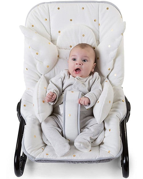 Sdraietta Bebè in Alluminio con Cover Pois Dorati Childhome - Decochic