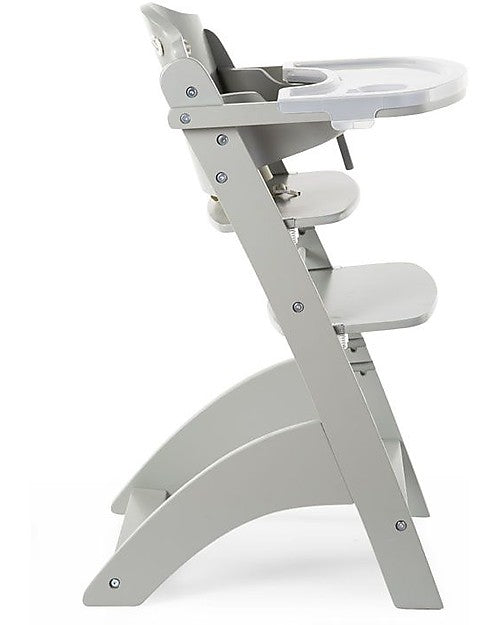Seggiolone Evolutivo In Legno Lambda 3 Grigio Pietra Childhome - Decochic