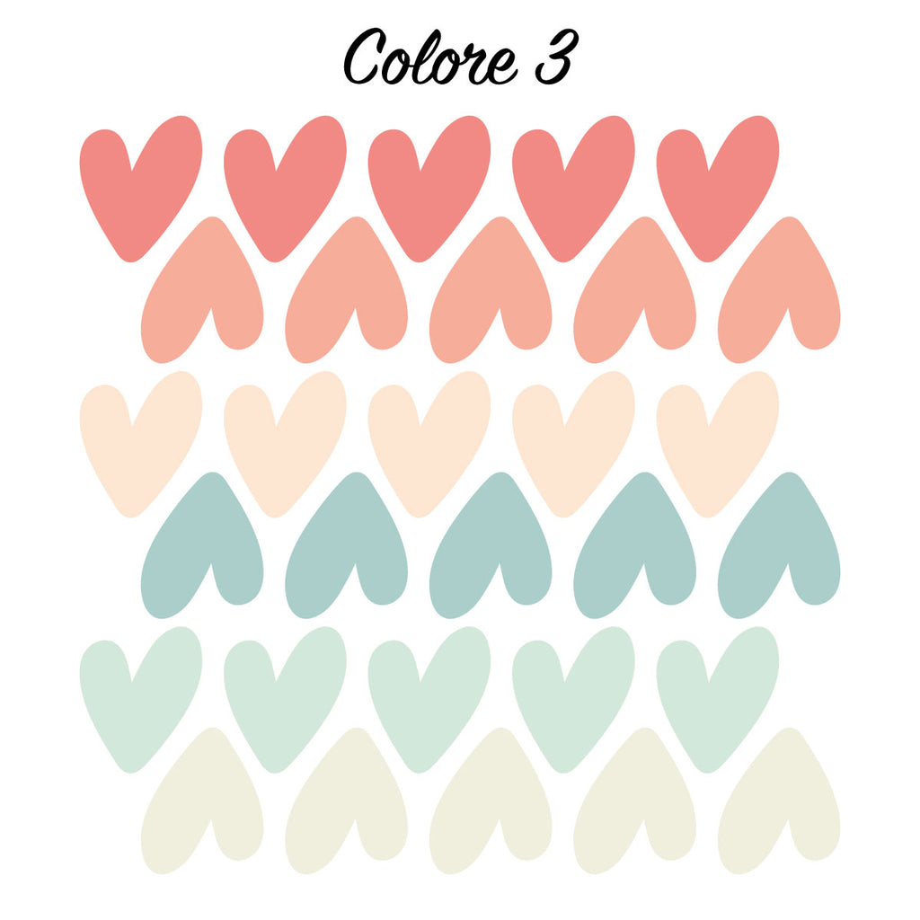 Adesivi Little Hearts - Più Varianti di Colore Disponibili - Decochic
