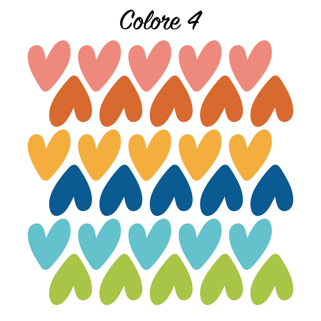 Adesivi Little Hearts - Più Varianti di Colore Disponibili - Decochic