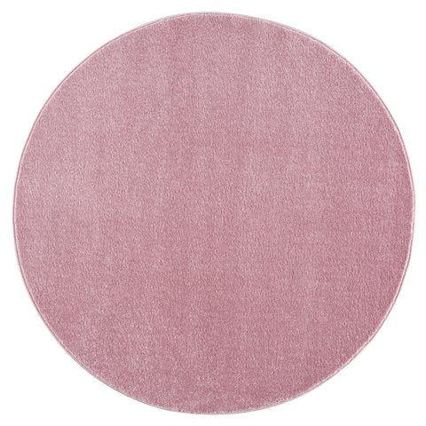 Round Pink Children's Carpet