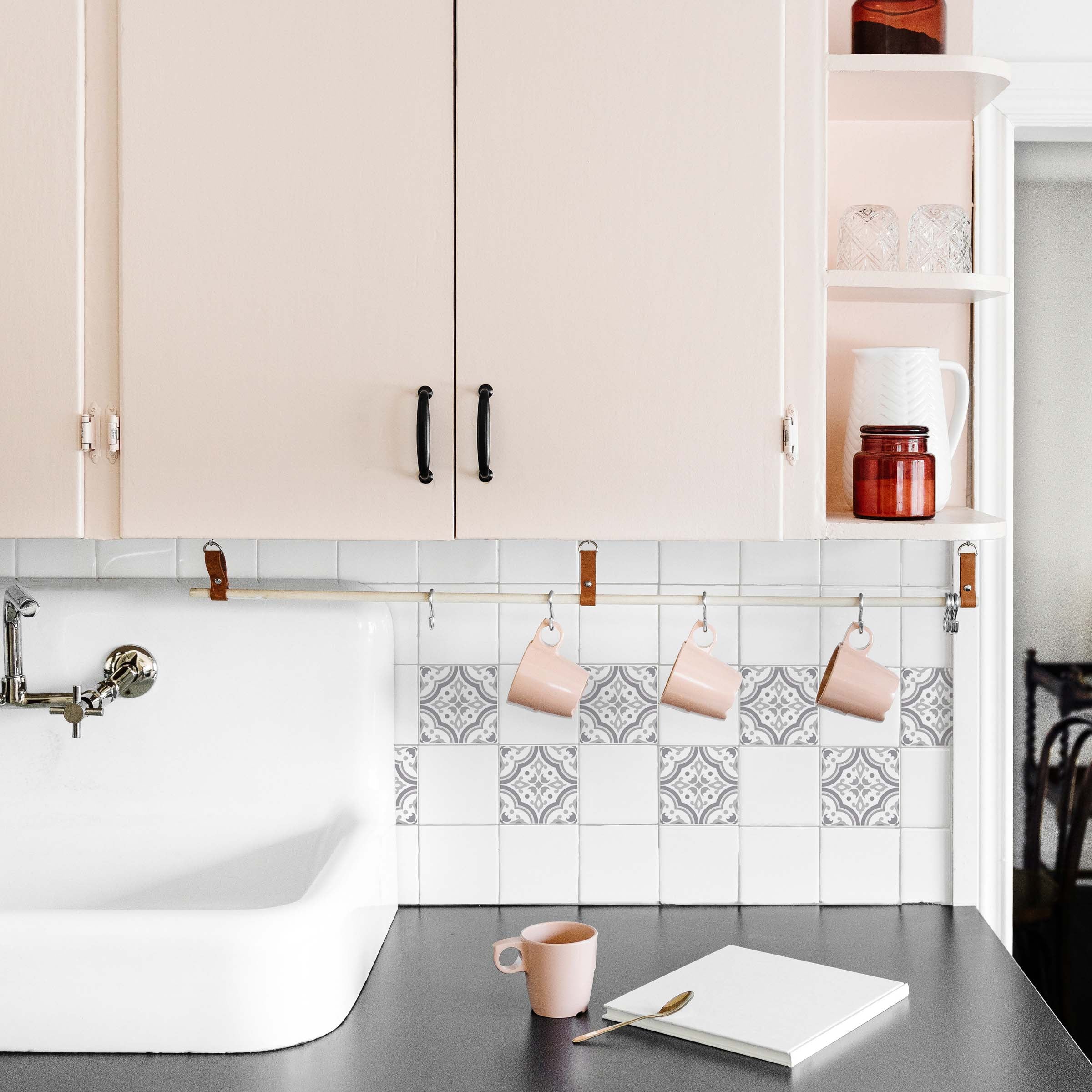 24 Adesivi Per Piastrelle In Vinile Impermeabili – 15x15 Cm, Motivi Decorativi Per Cucina E Bagno (Modello HZ55)