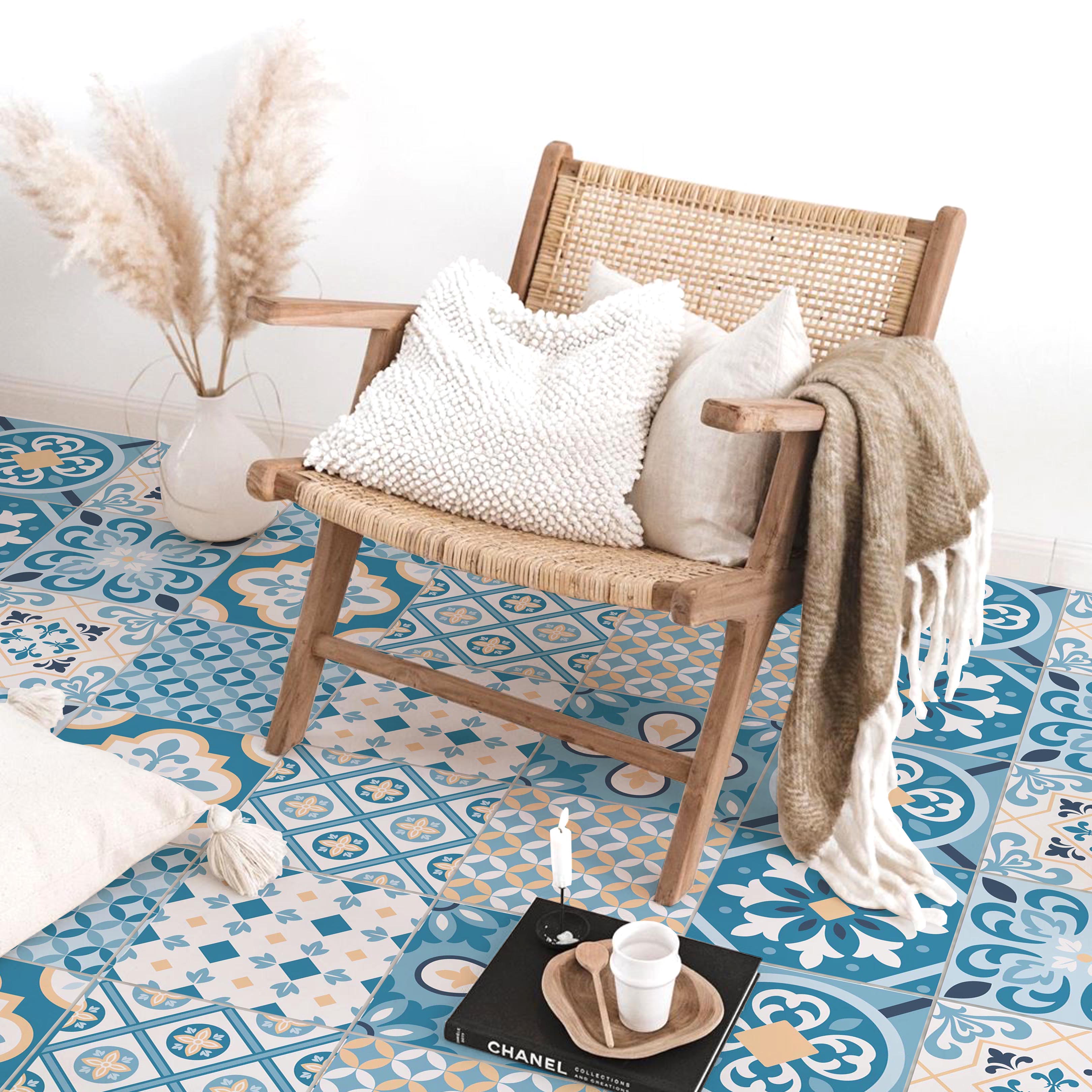 Piano Adesivo In PVC Per Pavimenti In Vinile, 22 Pezzi 30 Cm X 30 Cm, Ca. 2 M², Carta Da Parati - Foto 9