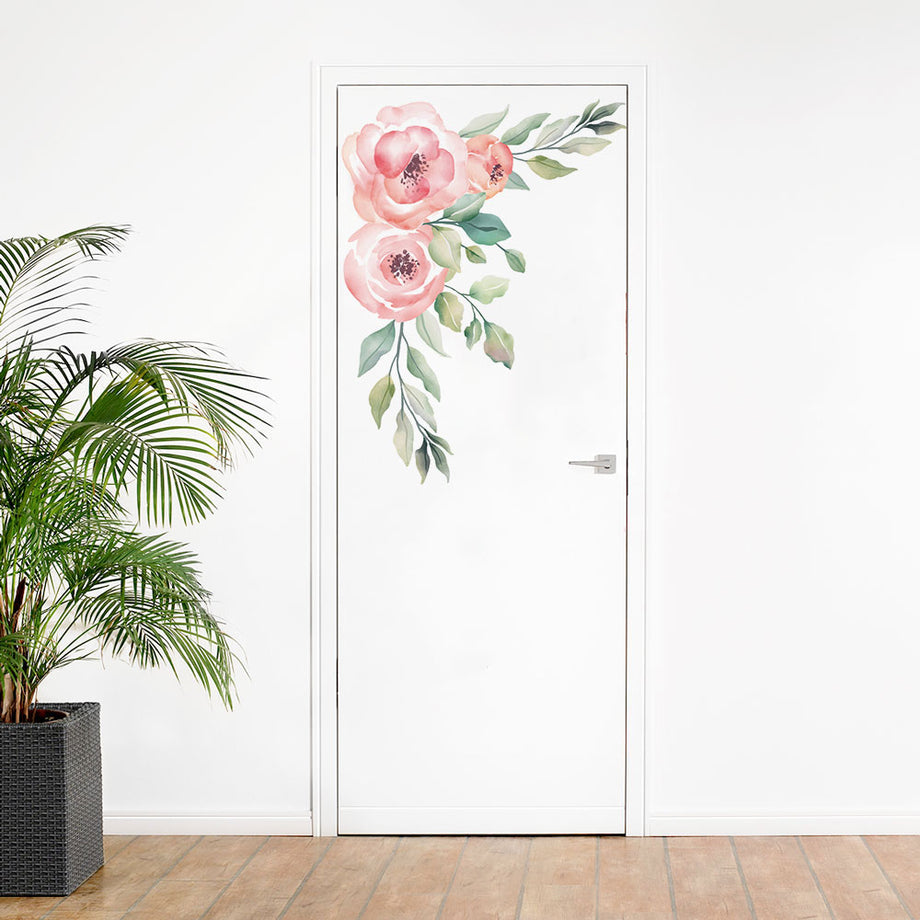 Adesivo per Porta Floreale – Decochic