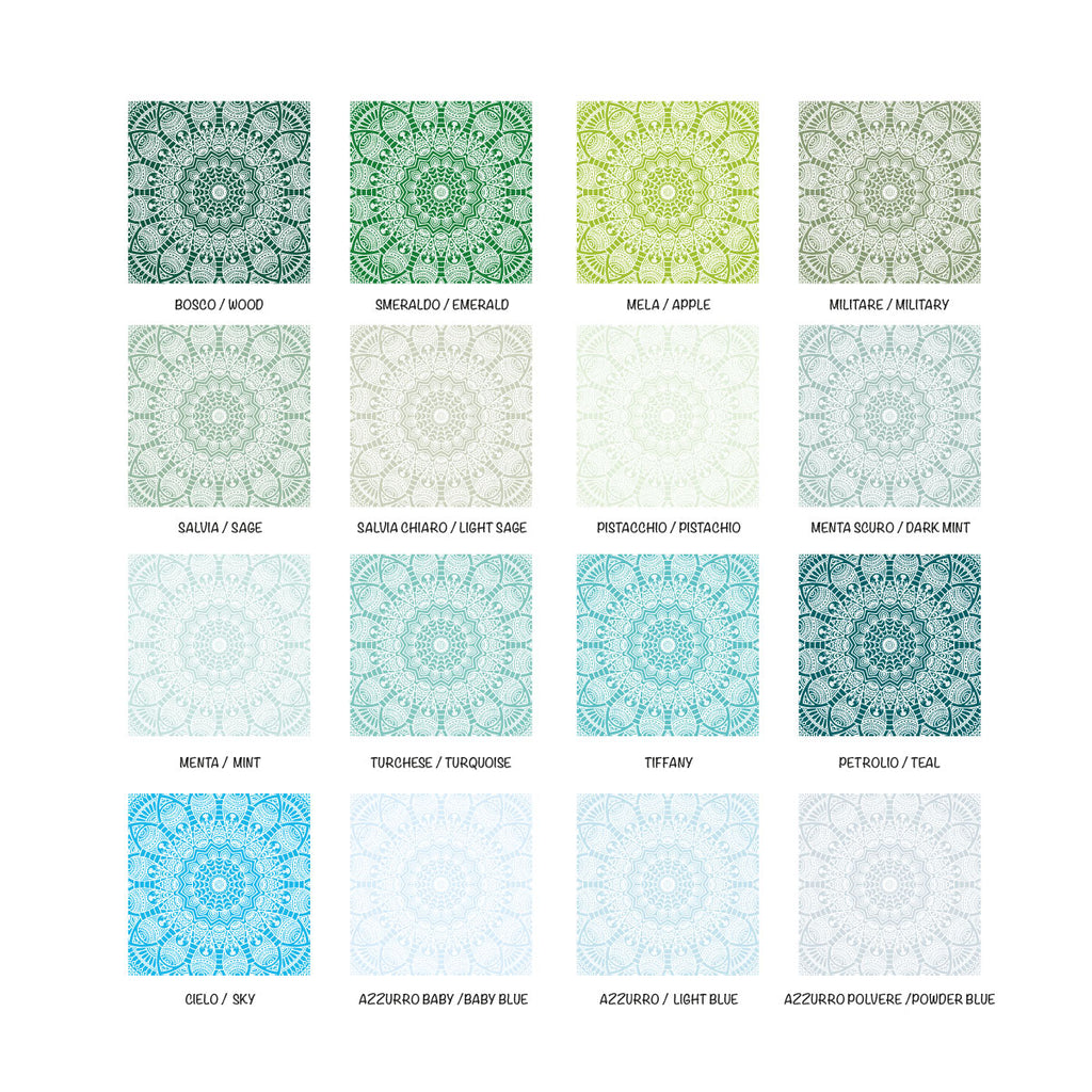 Adesivi Calpestabili per Pavimenti Mandala-Confezione 10 Adesivi-Più Colori e Misure Disponibili - Decochic
